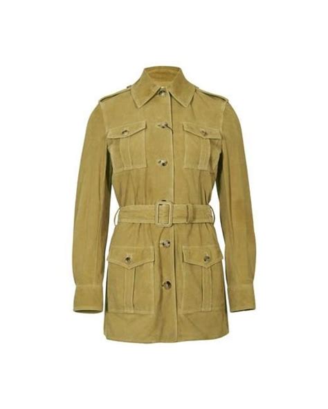 celine saharienne jacket|Celine Saharienne Suede Jacket .